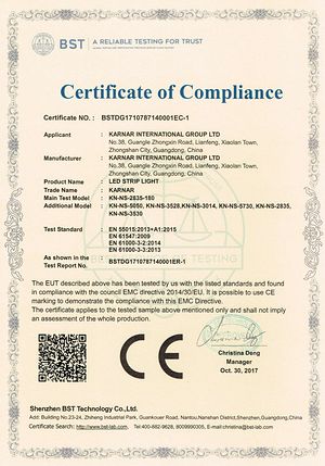 Certificaat
KARNAR INTERNATIONAL GROUP LTD