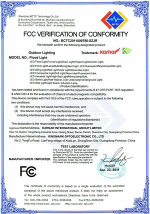 Certificate
KARNAR INTERNATIONAL GROUP LTD