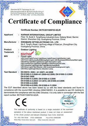 CE Certificate,Chizindikiro cha FCC,Chiphaso cha certificate FCC cha nyali ya LED 5,
IMAGE0006,
KARNAR INTERNATIONAL GROUP LTD